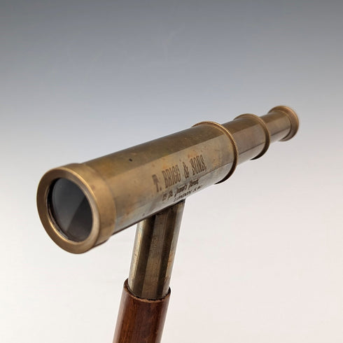 英国ヴィンテージ 紳士用 テレスコープハンドル ステッキ 杖 85cm T.BRIGG&SONS